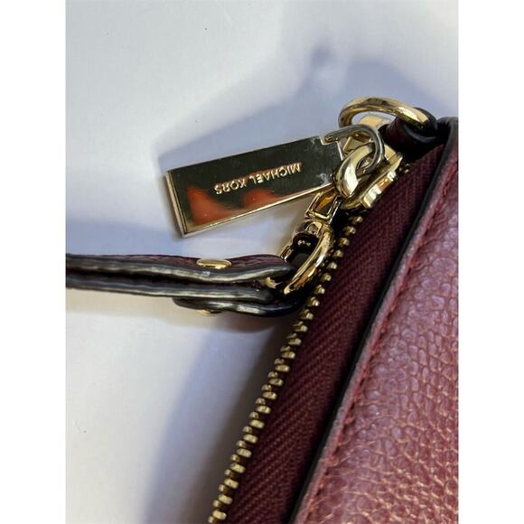 Michael Kors Brown Leather Wristlet Jet Set Travel Wallet and Credit Card Holder - Picture 5 of 12